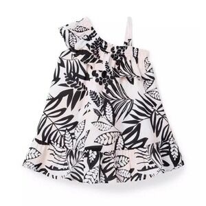 NWT Janie & Jack Tropical Ruffle Dress Girls Size 8